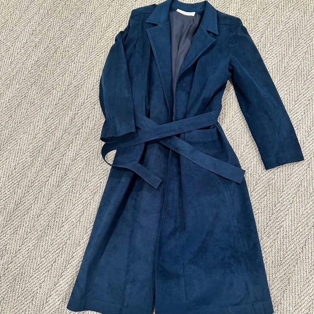 Elegant Navy Blue Women's Coat